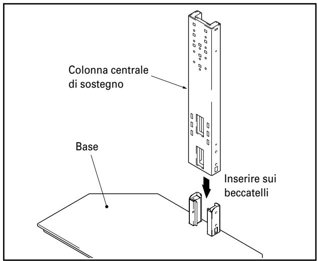 PIONEER PDK-FS02 - Inserite la colonna di sostegno centrale sui beccatelli della base. - 1