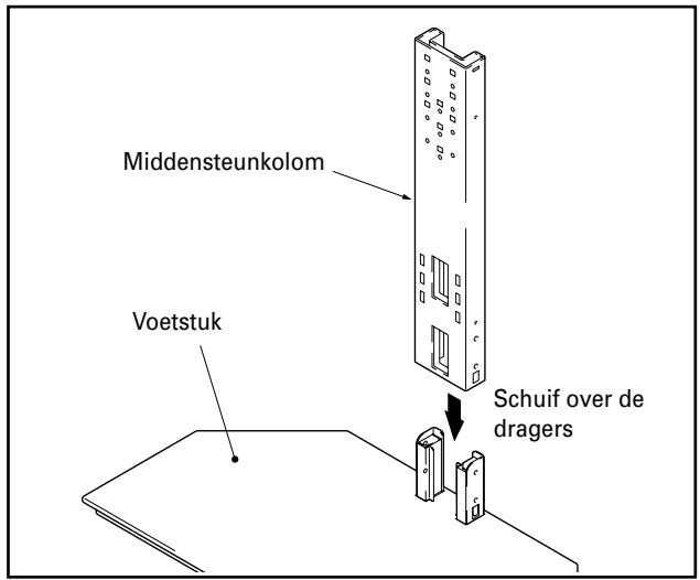 PIONEER PDK-FS02 - Schuif de middensteunkolom over de dragers op het voetstuk. - 1