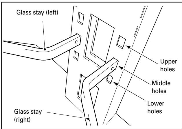PIONEER PDK-FS02 - Attach left and right glass stays to support column. - 2