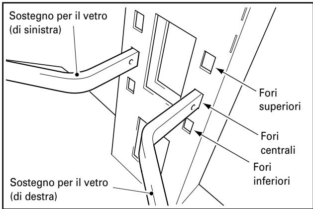 PIONEER PDK-FS02 - Montate i sostegni per il vetro di sinistra e di destra alla colonna di sostegno. - 2