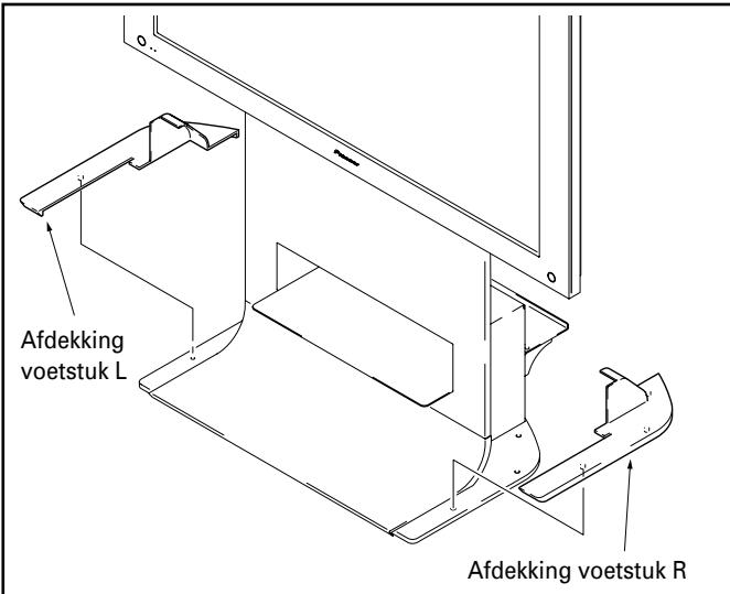 PIONEER PDK-FS06 - Montage van afdekking voetstuk L, R en weiterijde. - 1