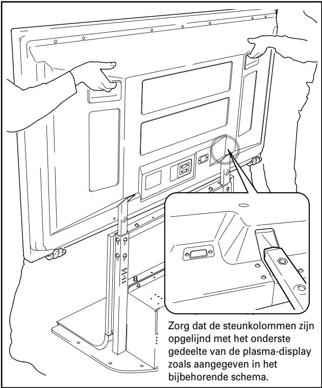PIONEER PDK-FS06 - Bevestig de plasma-display aan de steunkolom. - 1