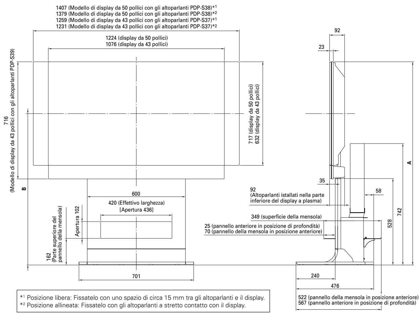 PIONEER PDK-FS06 - Diagramma delle Dimensioni - 1