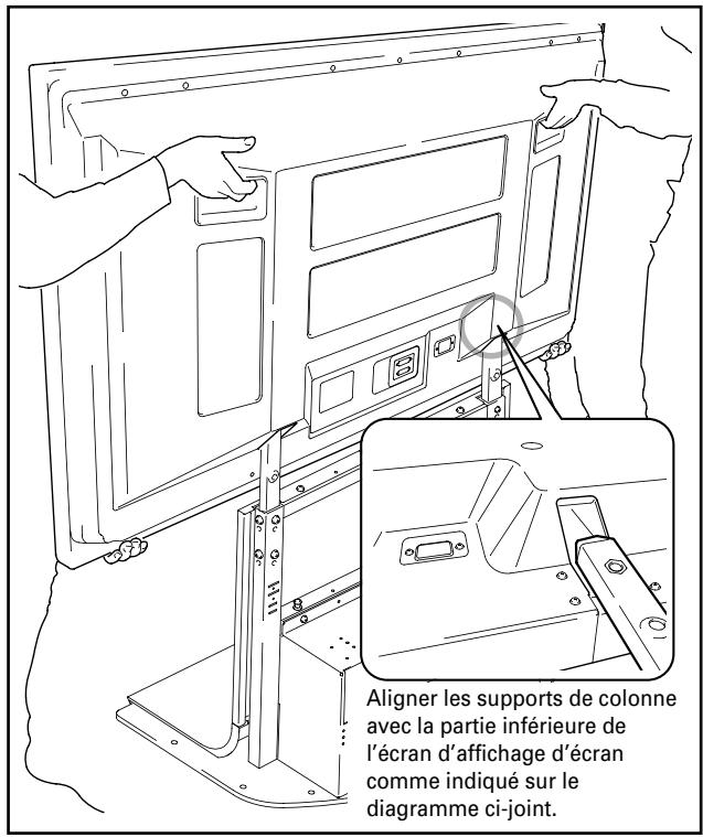 PIONEER PDK-FS06 - Fixer l'écran d'affichage plasma sur la colonne de support. - 1