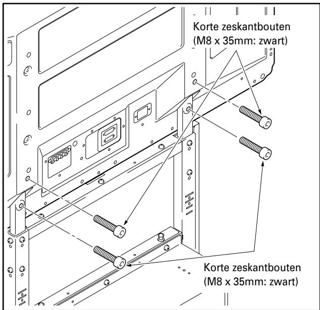 PIONEER PDK-FS06 - Gebruik de korte of the Lange zeskantboute n om de plasma-display (op vierplaatsen) aan de steunkolom te bevestigen. - 1