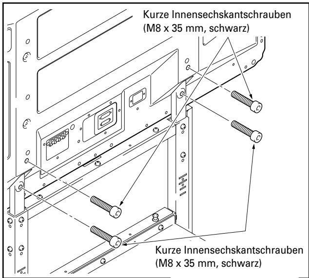 PIONEER PDK-FS06 - Verwenden Sie die kurzen oder die langen Innensechskantschrauben zur Montage des Plasmadisplays an den Stützsäulen (4 Positionen). - 1