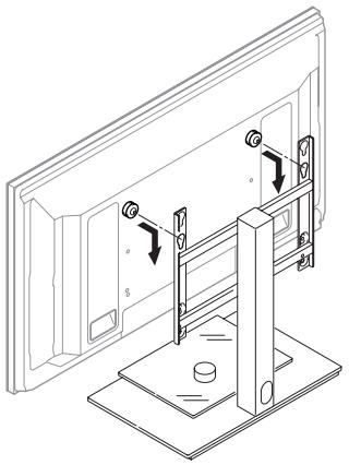 PIONEER PDK-LS01 - Solvate il tevisore al plasma con gli attacchi montati e appendetelo al supporto. - 2