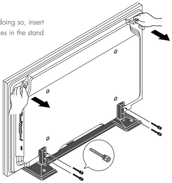 PIONEER PDK-TS06 - Fasten the plasma display and stand. - 1