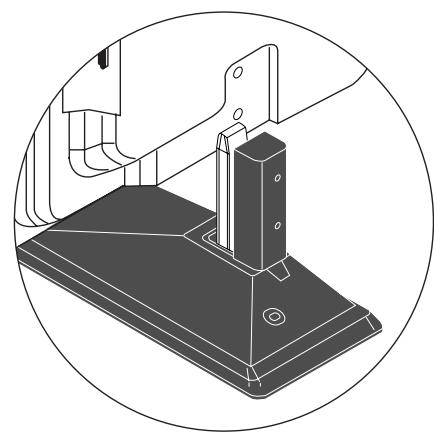 PIONEER PDK-TS06 - Insérer l'affichage plasma dans le support. - 1