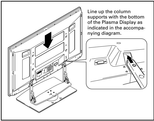 PIONEER PDK-TS12 - Attaching the Plasma Display to the stand. - 1