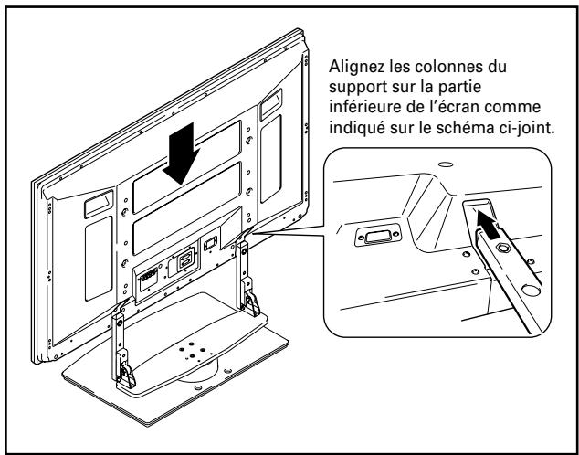 PIONEER PDK-TS12 - Installation de l'écran à plasma sur le support. - 1