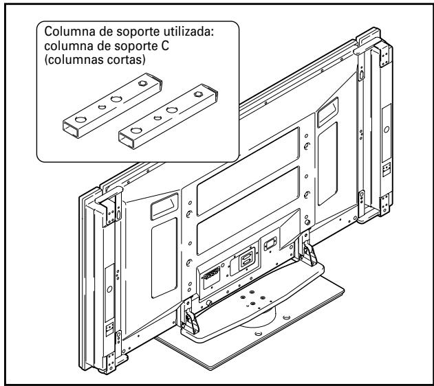 PIONEER PDK-TS12 - Seleccione las columnas de soporte que va a utilizar (consulte en la página 68 "Tabla de usos de las columnas de soporte"). - 1