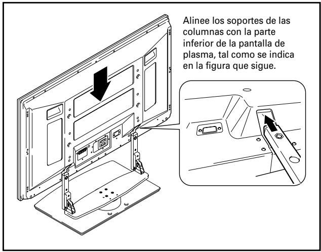 PIONEER PDK-TS12 - Montaje de la pantalla de plasma en el soporte. - 1