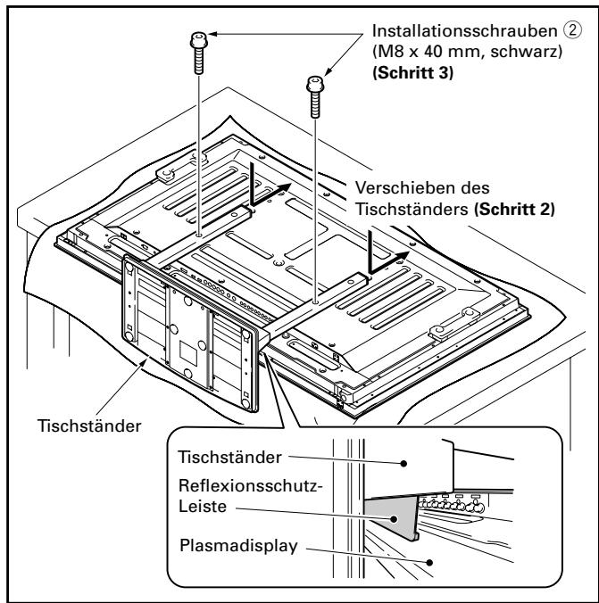 PIONEER PDK-TS23 - ■ Die Schraublöcher der Ständerelemente bei Verwendung des Ständers als Plasmadisplay-Tischständer - 2