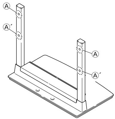 PIONEER PDK-TS23 - ■ Regarding the stand pipe screw holes when the stand is used as a desktop stand - 1