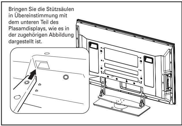 PIONEER PDK-TS25(B) - Befestigen des Plasmadisplays am Ständer. - 1