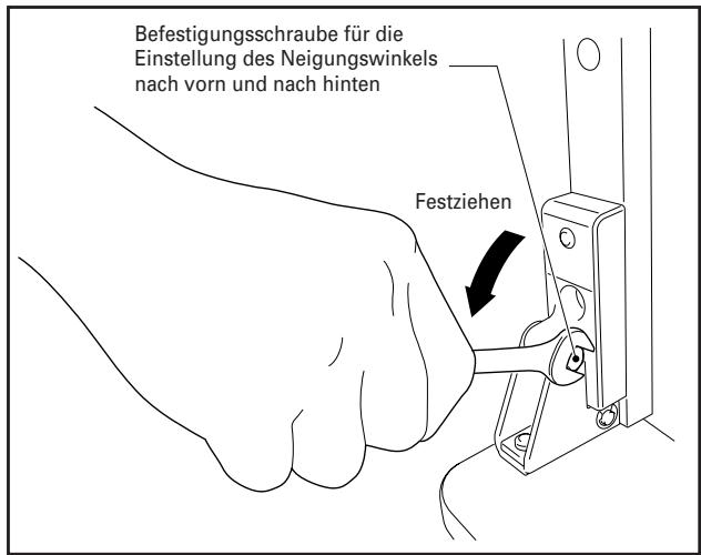 PIONEER PDK-TS25(B) - Schrauben Sie die Befestigungsschrauben für die Einstellung des Neigungswinkels nach vorn und nach hinten fest (2 Positionen links und rechts). - 1
