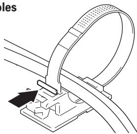PIONEER PDK-TS25(B) - Uso de las bridas para cables - 4