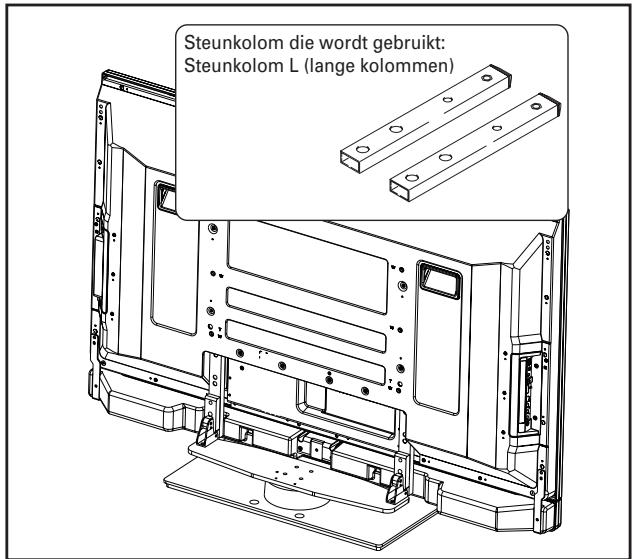 PIONEER PDK-TS25(B) - Kies de steunkolommen die moeten worden aangebracht. - 1