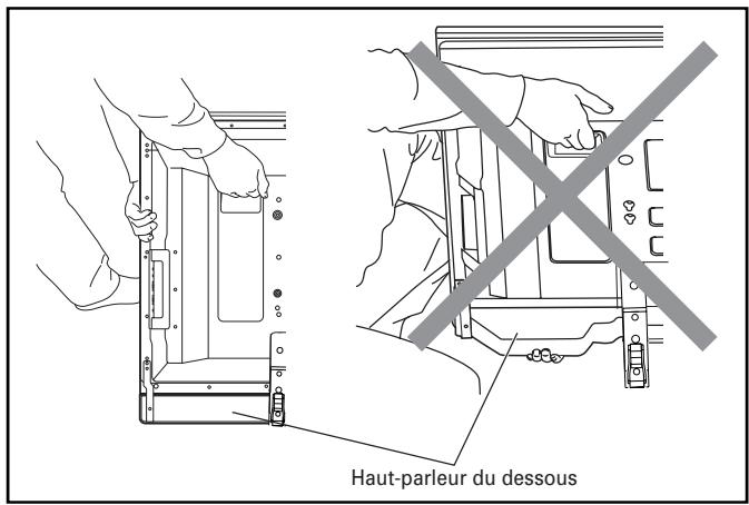PIONEER PDK-TS25(B) - Si vous avez acheté un écran à plasma PDP-507XD/507XA (modèles avec haut-parleur du dessous). - 1