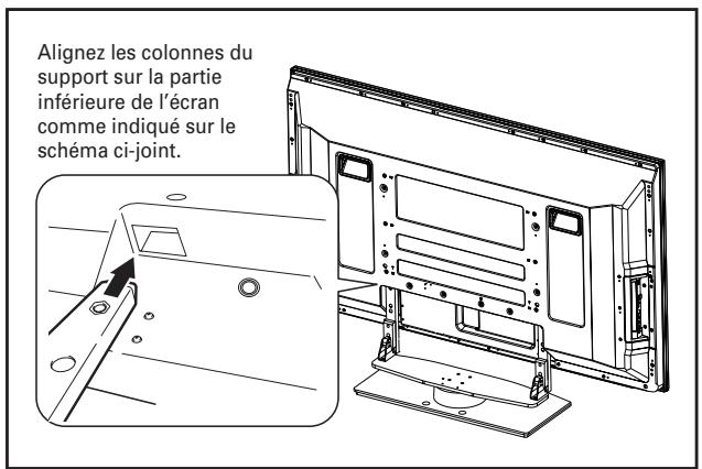 PIONEER PDK-TS25(B) - Installation de l'écran à plasma sur le support. - 1