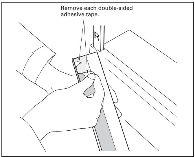 PIONEER PDK-TS29 - Remove the double-sided adhesive tape from the light-blocking shield. - 1