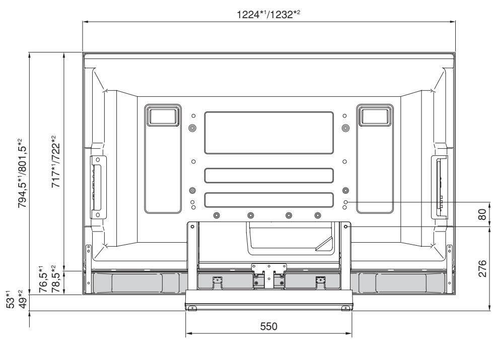 PIONEER PDK-TS29 - Installation des unten befindlichen Laufsprechers (50-Zoll-Modell des Plasma-Fernsehers) - 1