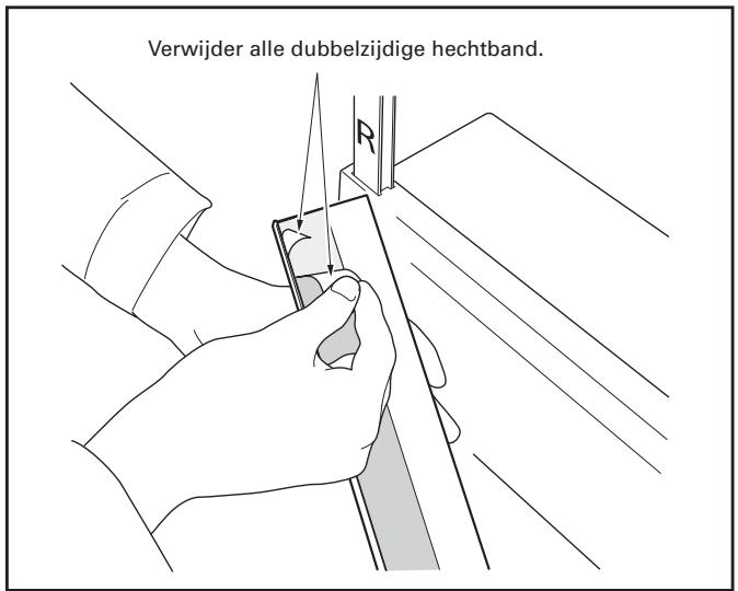 PIONEER PDK-TS29 - Verwijder de dubbelzijdige hechtband van de lichtafschemkap. - 1
