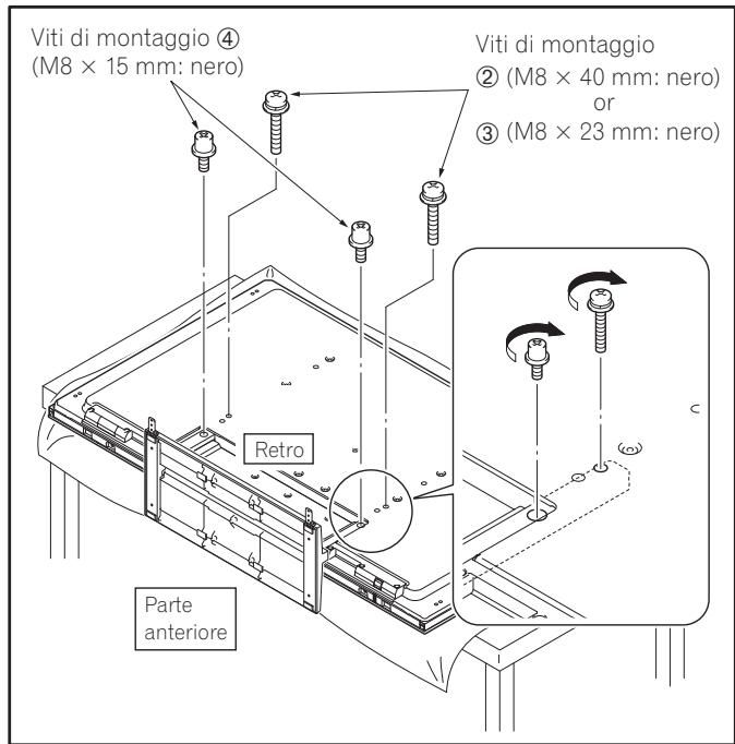 PIONEER PDK-TS33 - Assicurare il display e tevisore Pioneer con le viti di installmente. - 1