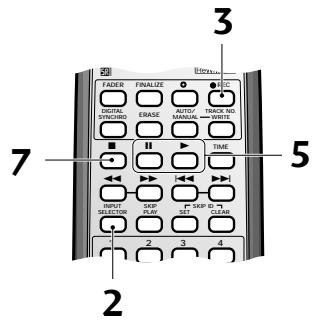 PIONEER PDR-509 - Registrazione manuale da una fonte digitale - 3