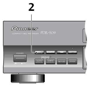 PIONEER PDR-509 - Registrazione e finalizzazione automatica di un disco - 2