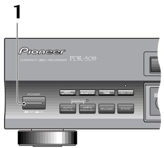 PIONEER PDR-509 - Première mise sous tension - 1