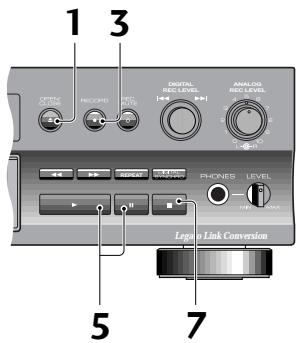PIONEER PDR-509 - Enregistrement manuel à partir d'une source numérique - 1