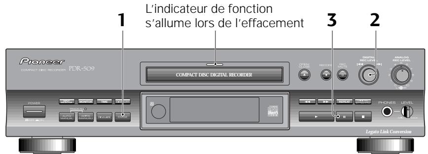 PIONEER PDR-509 - Quand un disque non-finalisé est charge: - 1