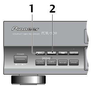 PIONEER PDR-509 - Réglage du Niveau d'Enregistrement numérique - 1