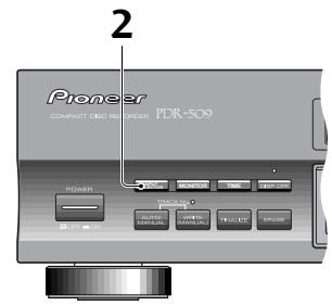 PIONEER PDR-509 - Enregistrement et finalisation automatiques d'un disque - 2
