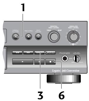 PIONEER PDR-509 - Enregistrement sur une piste à partir d'une source numérique - 1