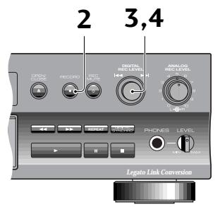 PIONEER PDR-509 - Réglage du Niveau d'Enregistrement numérique - 2