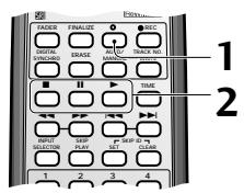 PIONEER PDR-509 - Enregistrement de sections vierges - 1