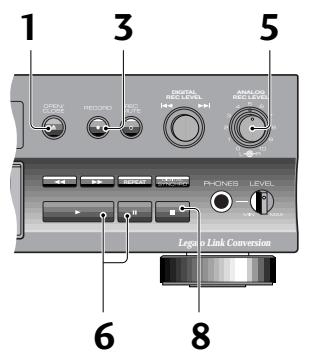 PIONEER PDR-509 - Registrazione di una fonte analogica - 1