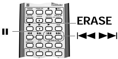 PIONEER PDR-509 - Premere II (pausa) per avviare la cancellazione. - 2