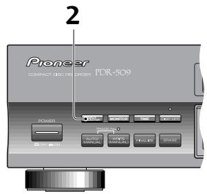 PIONEER PDR-509 - Enregistrement manuel à partir d'une source numérique - 2