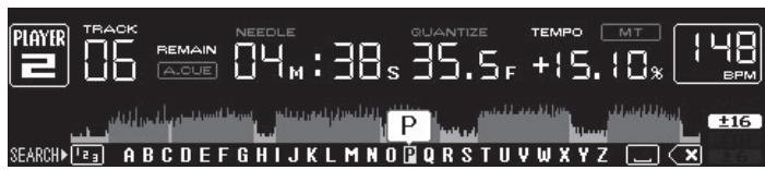 PIONEER CDJ-2000 - Toccare il dato [NEEDLE SEARCH]. - 1