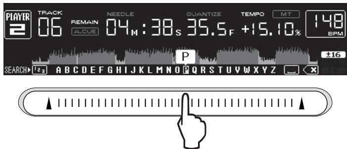 PIONEER CDJ-2000 - Eingabe von Zeichen mit den Tasten [SEARCH] - 1