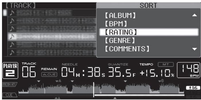PIONEER CDJ-2000 - Reordenación de pistas (Menu Sort) - 1