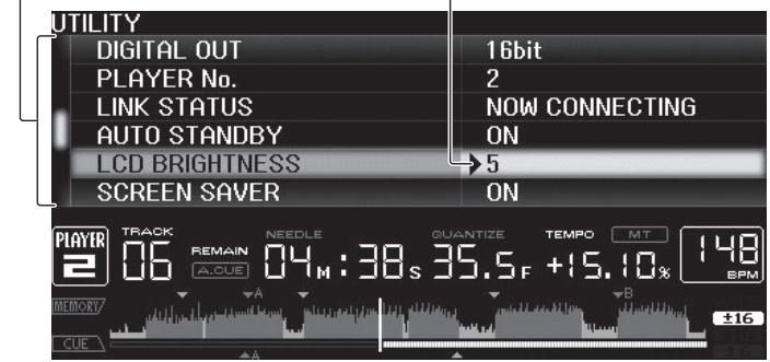 PIONEER CDJ-2000 - Using the [MENU/UTILITY] button - 1