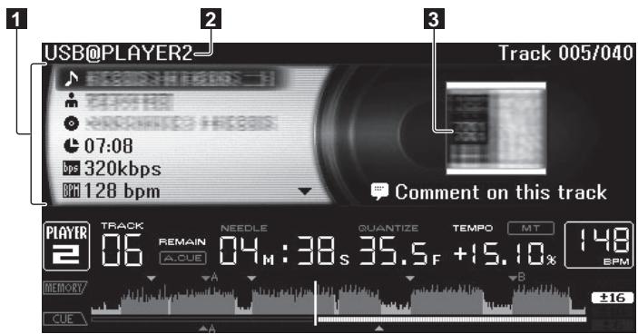 PIONEER CDJ-2000 - Gebruik van de [INFO]-toets - 1