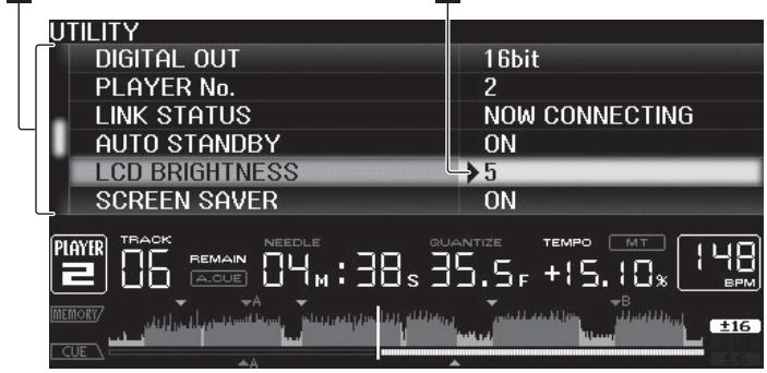 PIONEER CDJ-2000 - Verwendung der Taste [MENU/UTILITY] - 1