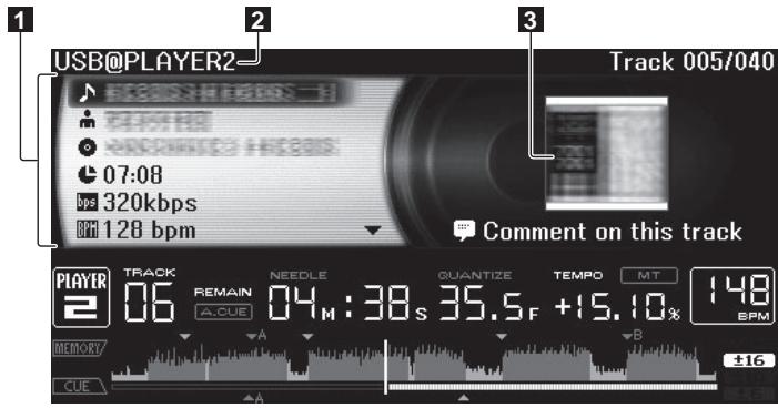 PIONEER CDJ-2000 - Uso del pulsante [INFO] - 1