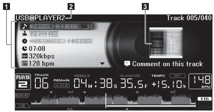 PIONEER CDJ-2000 - Uso del botón [INFO] - 1